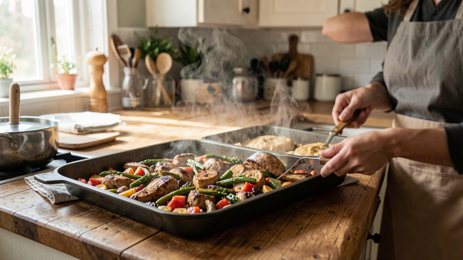 Sheet-Pan Dinners That Actually Brown: Heat, Space, and Timing